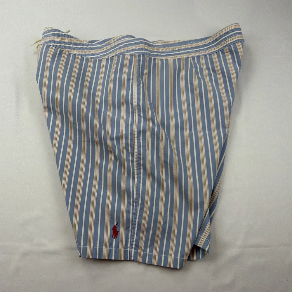 Polo Ralph Lauren Board Shorts Mens 40 Multicolor Stripe Swim‎ Trunks Board Surf